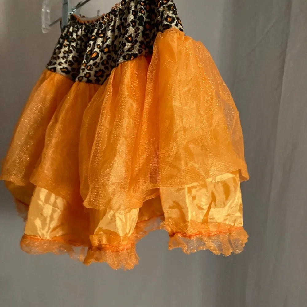 Leopard sparkle skirt one size fits all elastic
